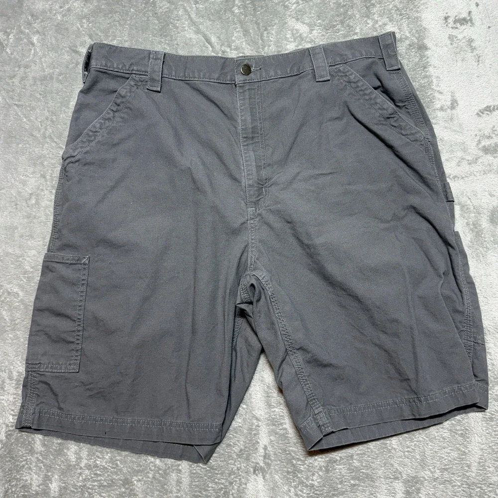 Carhartt B147 FAT Original Fit‎ Mens Gray Canvas Work Shorts Size 40 Utility